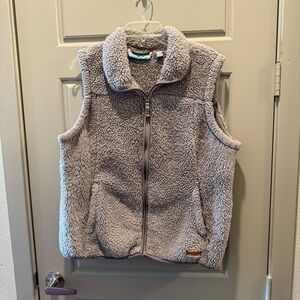 Free Country Gray Sherpa‎ Fleece Vest